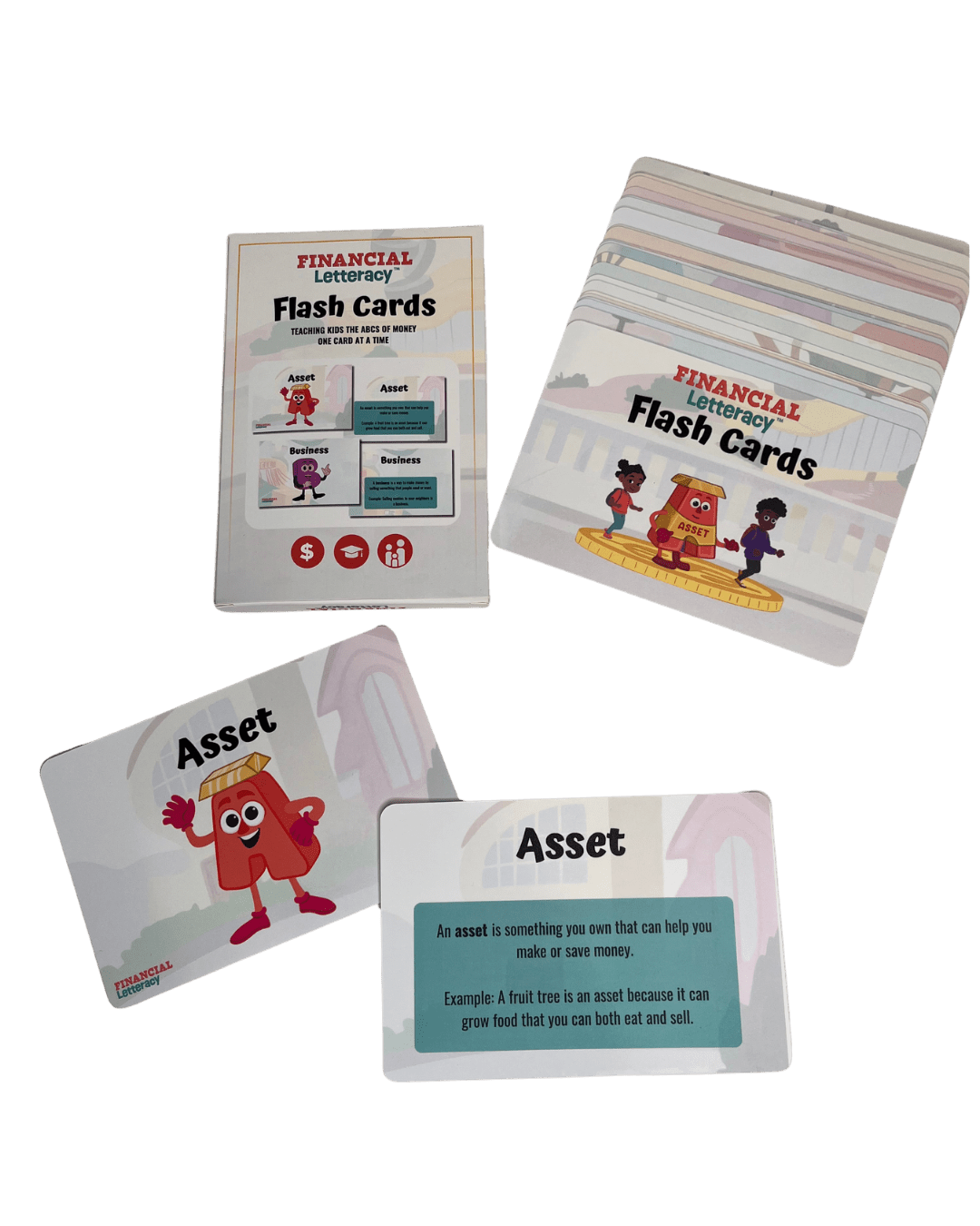 ABCs of Finance Flash Cards for Kids - Financial Letteracy
