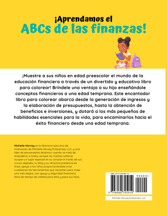 El ABCs de las Finanzas: Libro para Colorear para Niños - Financial Letteracy