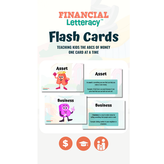 ABCs of Finance Flash Cards for Kids